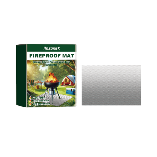 Waterproof Oil‑Proof Fire Pad for Deck, Grass, Indoor Fireplace