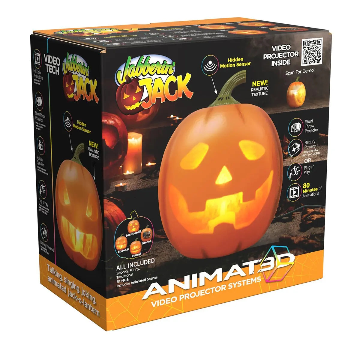 Jabberin' Jack 12" Animated Talking & Singing Pumpkin
