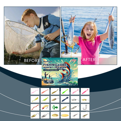 Unique Holiday Surprise‑Fishing Advent Calendar with Tackle Box