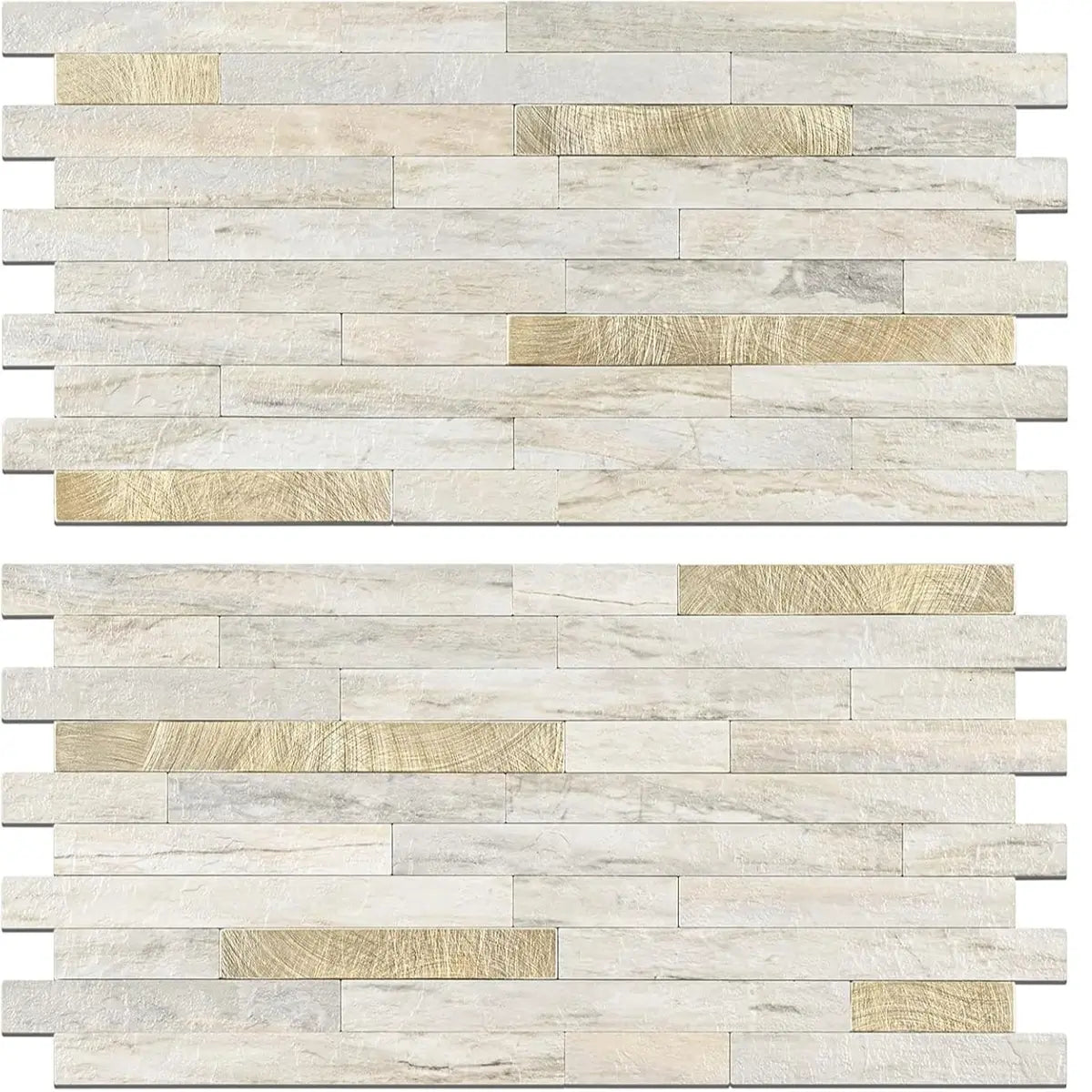 Volakas White Peel and Stick Backsplash Tiles 20 Sheets