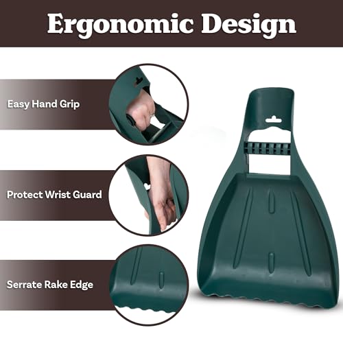 Nature Spring Leaf Scoops- Large Hand-Held Rakes