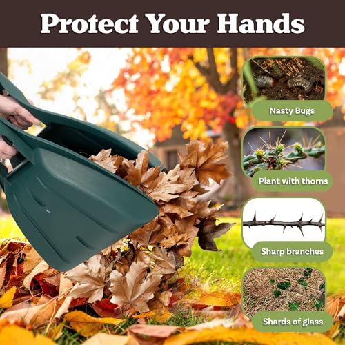Nature Spring Leaf Scoops- Large Hand-Held Rakes