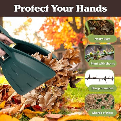 Nature Spring Leaf Scoops- Large Hand-Held Rakes