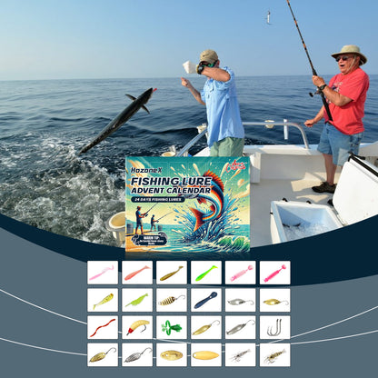 Unique Holiday Surprise‑Fishing Advent Calendar with Tackle Box