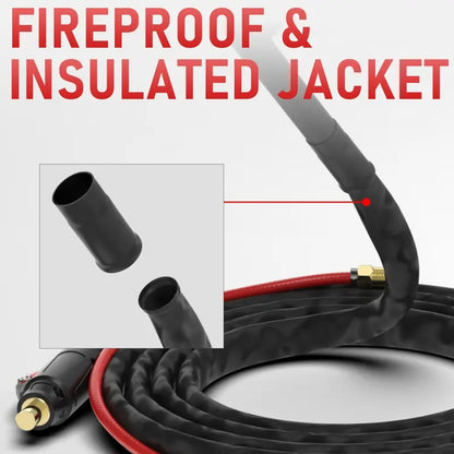 Long 13ft cable for extra reach on all your precision welding jobs