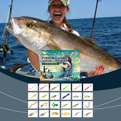 Unique Holiday Surprise‑Fishing Advent Calendar with Tackle Box