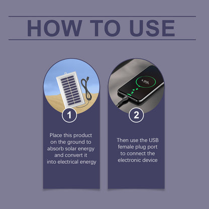 Portable Solar Boost Charging Panel | Outdoor Solar Charger