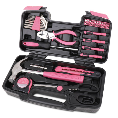 39 Piece General Tool Set Pink - DT9706P