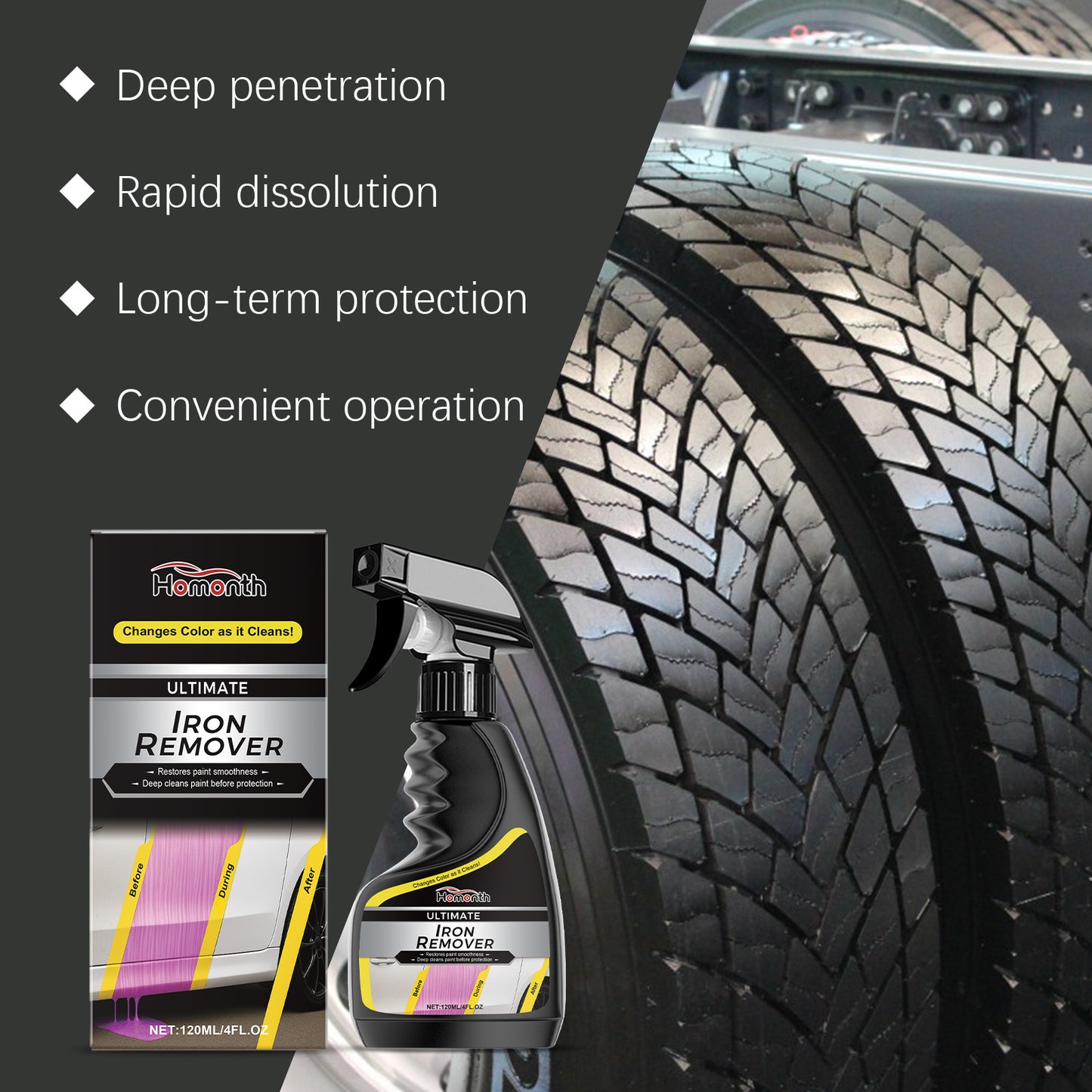 Restore Smooth Car Paint With Iron Dissolving Formula
