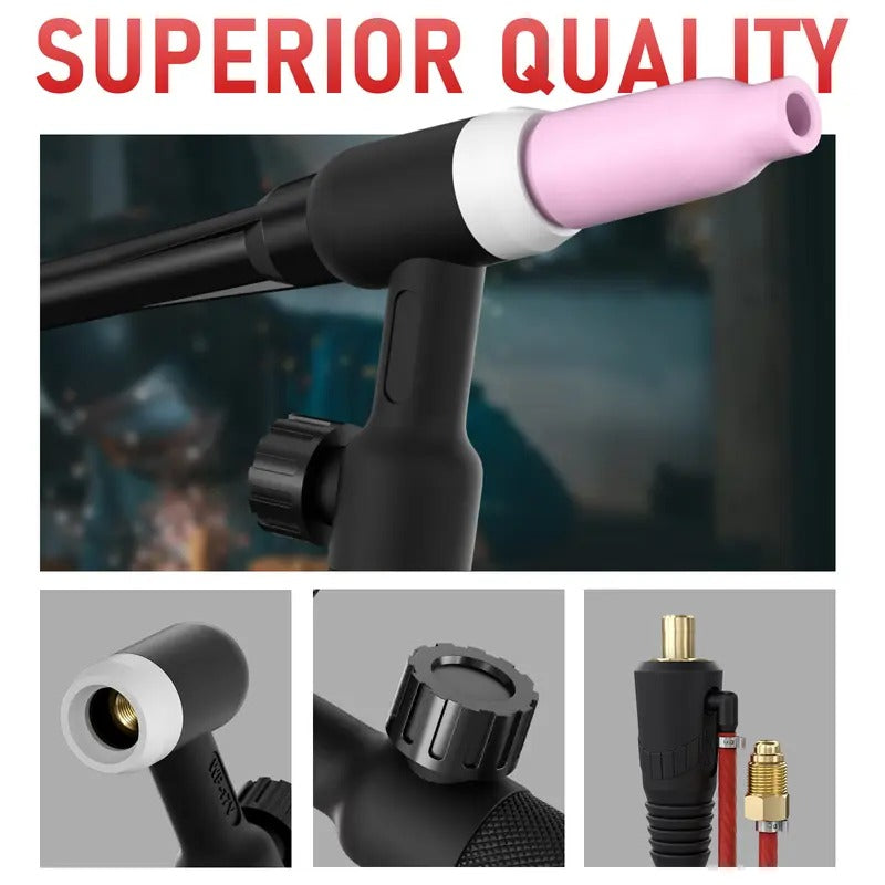 Long 13ft cable for extra reach on all your precision welding jobs