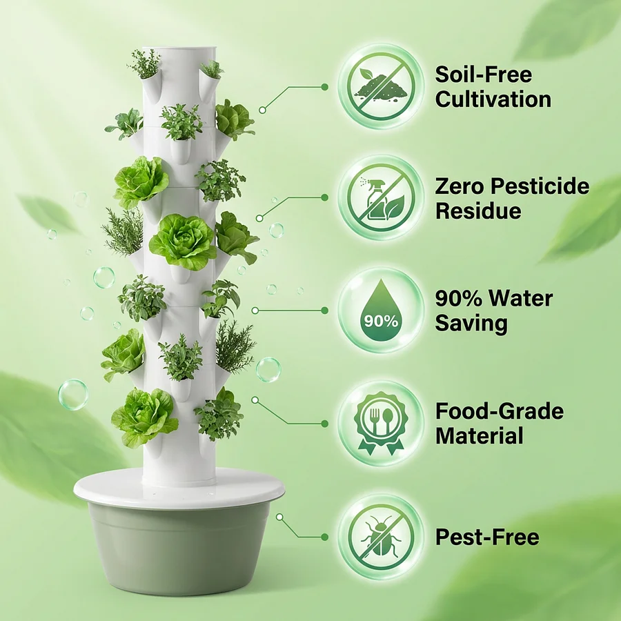 Smart Automated Hydroponic Herb Garden System