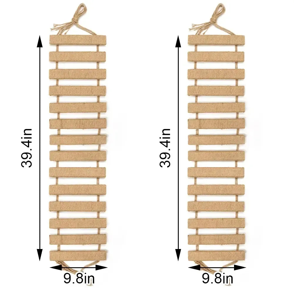 Wall‑Mount Cat Rope Ladder Bridge Cat Scratching Toy Furniture